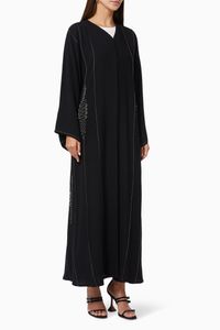 Abaya with Beaded Embroidery