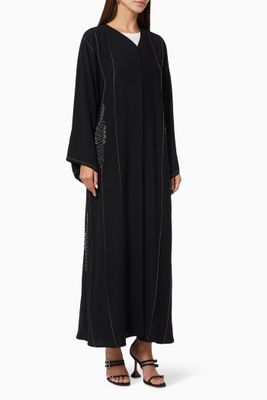 Abaya with Beaded Embroidery