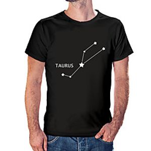Men's Unisex Tee T shirt Hot Stamping Graphic Prints Star Letter Plus Size Print Short Sleeve Casual Tops Cotton Basic Fashion Designer Big and Tall White Black Wine miniinthebox