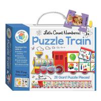 Building Blocks - Let's Count Numbers! Puzzle Train - 28 Giant Puzzle Pieces! | Hinkler Books - thumbnail