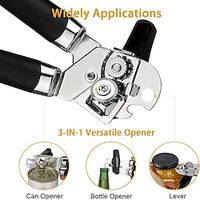 3-in-1 Multifunctional Kitchen Bottle Opener Stainless Steel Can Knife Can Opener Tool miniinthebox - thumbnail