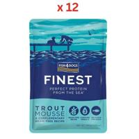 Fish 4 Dogs Finest Trout Mousse Wet Dog Food 100g Pack Of 12