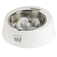 Ebi Volga Anti-Gobble Scale Bowl For Dogs & Cats - White 500Ml