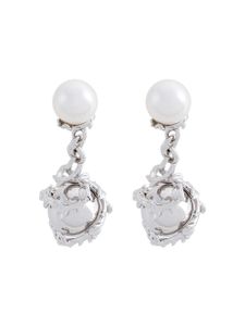 Kasun London orb & pearl cufllinks - Metallic