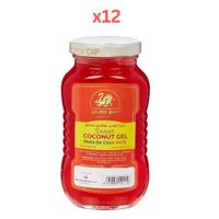 Golden Swan Sweet Coconut Gel Red Nata De Coco 340G Pack of 12