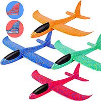 4 Pack Glider Plane Toys, 17.5 Large Throwing Foam Airplane, Dual Flight Mode Flying Toy, The Best Outdoor Sport Toy Gifts for Kids miniinthebox - thumbnail