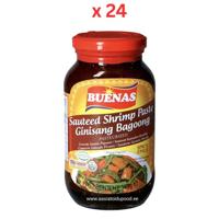 Buenas Sauteed Shrimp Paste Spicy 340G Pack of 24