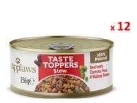 Applaws Taste Topper in Stew Beef with Veg Dog Tin 156g x 12