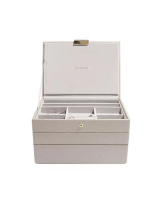 Stackers Classic Jewellery Box Taupe Set Of 3 Stackers Classic Jewellery Box Taupe Set Of 3