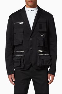 Multi-Pocket Nylon Blazer