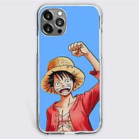 One Piece Cartoon Characters Phone Case For Apple iPhone 12 Pro Max 11 SE 2020 X XR XS Max 8 7 Unique Design Protective Case Shockproof Dustproof Back Cover TPU Lightinthebox - thumbnail