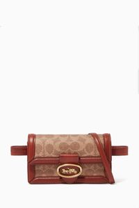 Riley Signature Canvas Convertible Belt Bag