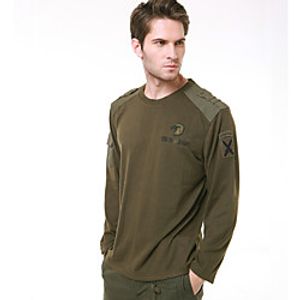 Men's T shirt Hiking Tee shirt Military Tactical Shirt Long Sleeve Tee Tshirt Top Outdoor Quick Dry Lightweight Breathable Sweat wicking Autumn  Fall Spring Summer Black Green Fishing Climbing Lightinthebox