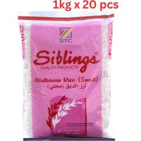 Siblings Glutinous Rice, 1 Kg Pack Of 20 (UAE Delivery Only)