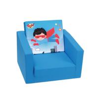 Delsit Single Sofa Super Hero Blue - thumbnail