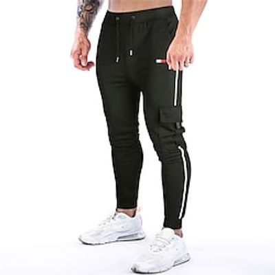 Men's Casual Jogger Sweatpants Tapered pants Drawstring Multi Pocket Elastic Waist Full Length Pants Micro-elastic Solid Color Mid Waist Black Light Grey Navy Blue S M L XL Lightinthebox Men's Casual Jogger Sweatpants Tapered pants Drawstring Multi Pocket Elastic Waist Full Length Pants Micro-elastic Solid Color Mid Waist Black Light Grey Navy Blue S M L XL Lightinthebox