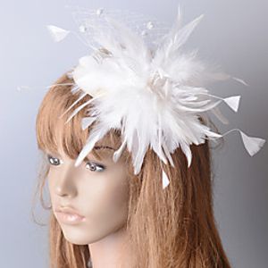 Elegant Retro Feathers Fascinators with Feather 1 Piece Special Occasion  Party  Evening Headpiece Lightinthebox