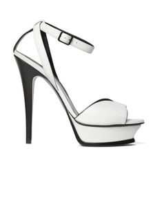 Tribute White Leather Sandals