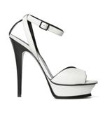 Tribute White Leather Sandals - thumbnail