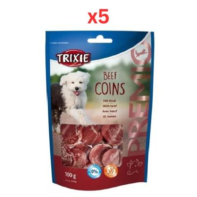 Trixie Premio Beef Coins Dog Treats 100G (Pack of 5)
