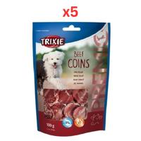 Trixie Premio Beef Coins Dog Treats 100G (Pack of 5)