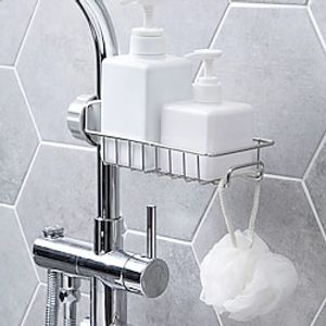 Stainless Steel Faucet Storage Racks Adjustable Sink Rag Sponge Draining Rack Kitchen Bathroom Soap Storage Holders Shelves Lightinthebox