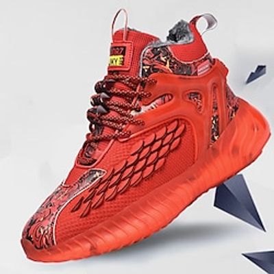 Men's Sneakers Flyknit Shoes Walking Casual Daily Knit Tissage Volant Comfortable Booties  Ankle Boots Loafer Black White Yellow Spring Fall Lightinthebox