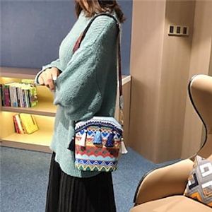 ethnic style woven bag women 2021 new korean version messenger small bag fashion bucket bag ladies shoulder bag on behalf of Lightinthebox