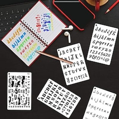 12pcs Templates Stencil Set, Reusable Craft Stencils, Mandala Stencils, Laser Cutting Painting Stencils For DIY Painting Art Scrapbook, Wood, Paper, Furniture, Door, Floor Wall Lightinthebox