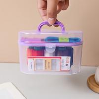 2pcs Portable Sewing Kit: Travel Sewing Set, Needle and Thread Kit, Plastic Sewing Box, Compact Sewing Accessories Set Lightinthebox