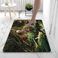 Skeleton Bathroom Bath Mats Creative Absorbent Bathroom Rug Diatomaceous Earth Non Slip Lightinthebox