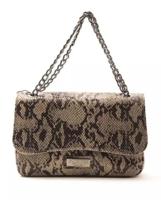 Pompei Donatella Elegant Python Print Leather Crossbody Bag (PO-5789)