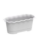 Cosmoplast Oval Planter 15 inch White - thumbnail