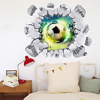 3D Broken Wall Fantasy Football Home Corridor Background Decoration Can Be Removed Stickers miniinthebox - thumbnail