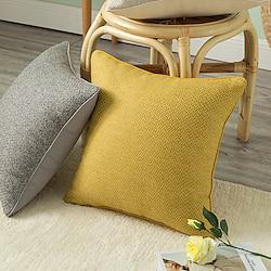 Throw Pillow Cover 45x45 Linen Cotton Cushion Cover Decorative Square Pillowcase For Home Decoration Sofa Couch Bed Chair Lightinthebox