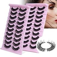 Eyelash Extensions 20 pcs Professional Level Fashionable Design Women Natural Curly Extra Long Fiber Wedding Halloween Party  Evening Full Strip Lashes Thick Natural Long - Makeup Daily Makeup Lightinthebox - thumbnail