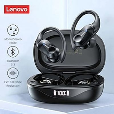 Lenovo LP75 True Wireless Headphones TWS Earbuds Ear Clip Bluetooth 5.2 IPX5 Deep Bass Long Battery Life for Apple Samsung Huawei Xiaomi MI Fitness Running Everyday Use Mobile Phone Car Motorcycle Lightinthebox