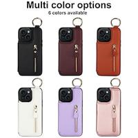 Phone Case For iPhone 15 Pro Max iPhone 14 13 12 11 Pro Max Plus Mini SE Wallet Case Zipper Kickstand Card Slot Retro TPU PU Leather Lightinthebox