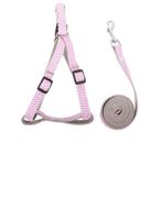 For Pet Dog Lead Chain With Harness Pink