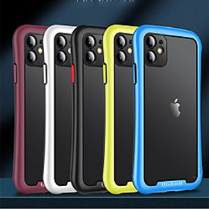 Phone Case For Apple Back Cover iPhone 12 Pro Max 11 SE 2020 X XR XS Max 8 7 6 Shockproof Dustproof Transparent Solid Colored TPU miniinthebox