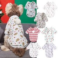 Dog Christmas Dog Bad Christmas Jumpers Christmas New Product Autumn and Winter Gingerbread Man Christmas Tree Snowflake Penguin Print Warm and Comfortable Hat Fur Ball Sweater Lightinthebox - thumbnail
