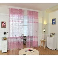 1 Panel Floral Printed Sheer Window Curtains Elegant Window Voile PanelDraperiesTreatment Rod Pocket for Bedroom Children Living Room Yard Kitchen Lightinthebox - thumbnail