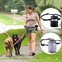 Dog Pets Treat Pouch Bag Portable Solid Colored Oxford Cloth Outdoor Gray Black miniinthebox Dog Pets Treat Pouch Bag Portable Solid Colored Oxford Cloth Outdoor Gray Black miniinthebox