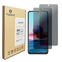 ytaland privacy screen protector for xiaomi redmi note 10  note 10s, [2 pack] anti spy anti peep bubble-free tempered glass Lightinthebox - thumbnail