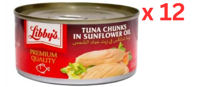 Libbys Tuna Flakes In Brine, 180G Pack Of 12 (UAE Delivery Only)