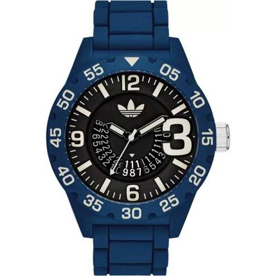 Adidas Men's Water Resistant Analog Watch 48 mm, Blue - ADH3141 Adidas Men's Water Resistant Analog Watch 48 mm, Blue - ADH3141