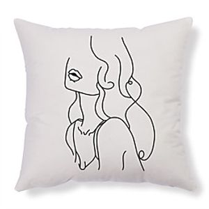 Double Side Cushion Cover 1PC Soft Decorative Square Throw Pillow Cover Cushion Case Pillowcase for Sofa Bedroom Superior Quality Machine Washable Lightinthebox