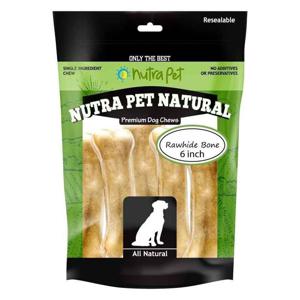 Nutrapet Rawhide Bone 6 Inch