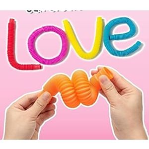 15 pack Fidget Pop Tube Toys for Boy Girl and Adults, Pipe Sensory Tools for Stress and Anxiety Relief, Cool Bendable Multi-Color Stimming Toys Great as Gift, Party Favors, and Prizes for Fidgeters Lightinthebox