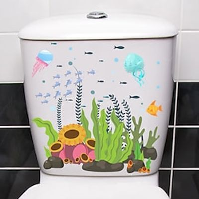 1pc New Watercolor Animal And Water Plant Wall Sticker That Can Be Removed From The Living Room, Bedroom, Self-Adhesive Paper, Self-Adhesive Wall. miniinthebox